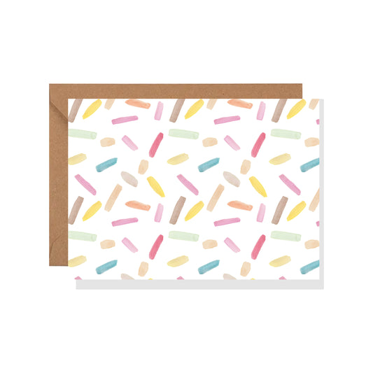 Sprinkles Greeting Card, Ice Cream, Donut, Birthday, Fun, Summer