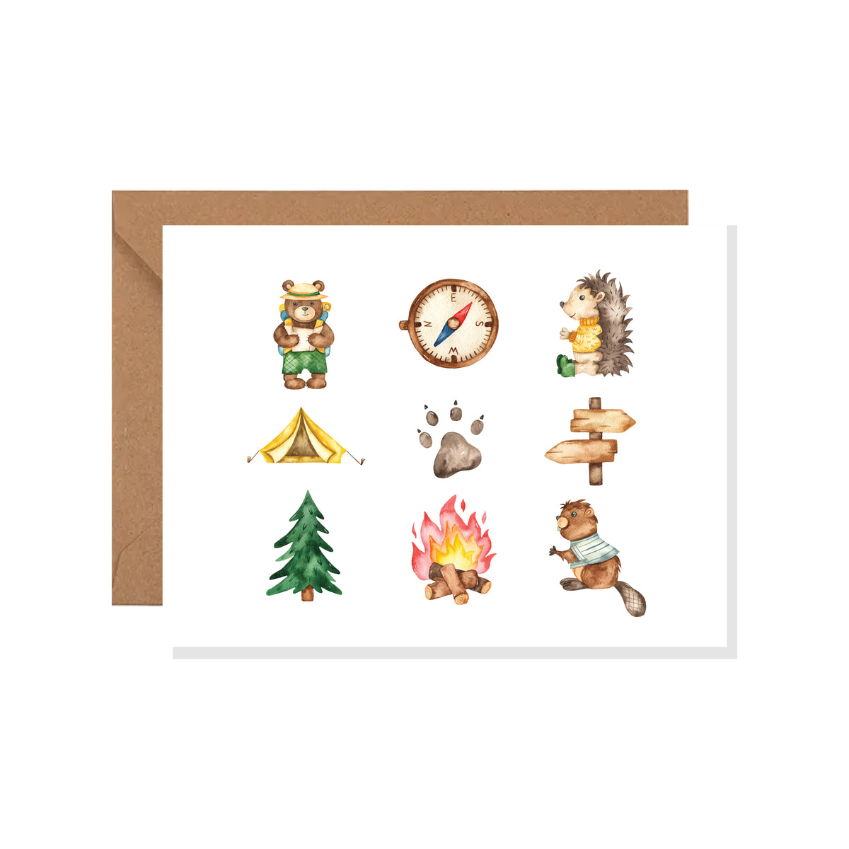 Kids Outdoor Camping Greeting Card