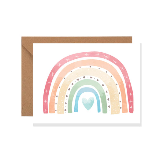 Colorful Rainbow Card, Greeting Card