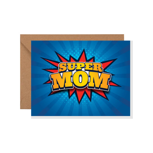 Happy Mother's Day Greeting Card, Super Mom