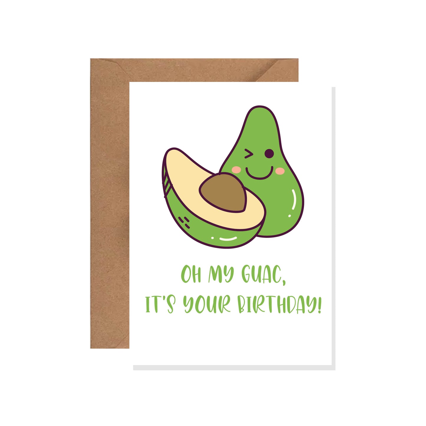 Avocado Happy Birthday Card, Greeting Cards