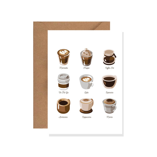 Blank Coffee Card, Every Day Greeting Cards-Great for Teachers & Work