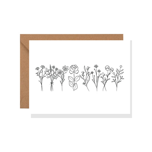 Wild Flower Every Day Greeting Card, Thinking of You, Sympathy, Mother's Day
