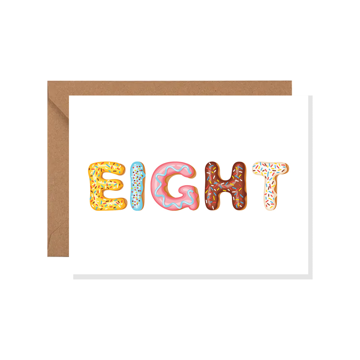 Sweets Greeting Card, Ice Cream, Donut, Birthday, Fun, Summer, Kids Greeting Card