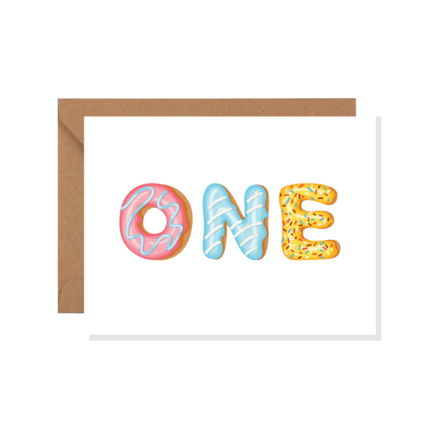 Sweets Greeting Card, Ice Cream, Donut, Birthday, Fun, Summer, Kids Greeting Card