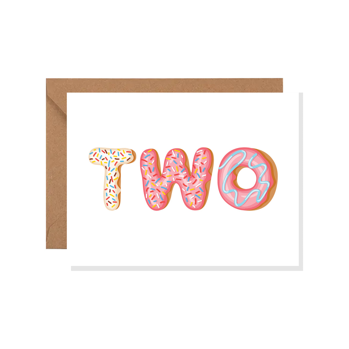 Sweets Greeting Card, Ice Cream, Donut, Birthday, Fun, Summer, Kids Greeting Card