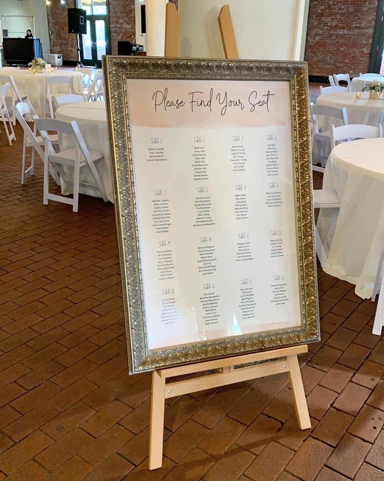 Seating Chart Print