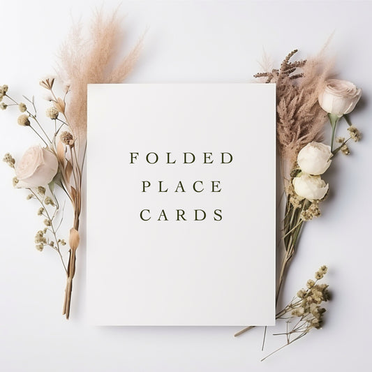 Folded Place Cards