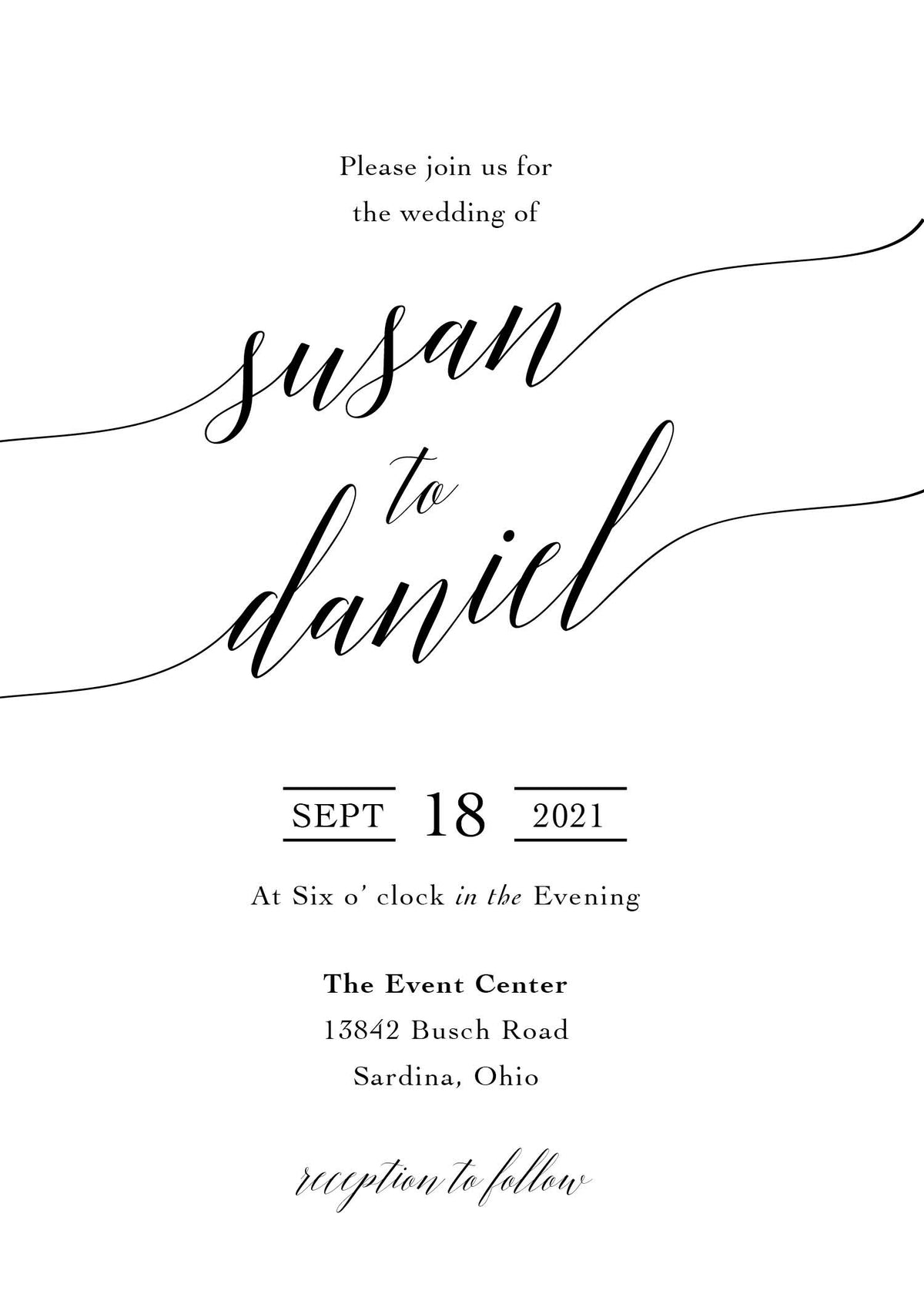 Black & White Invitation Designs