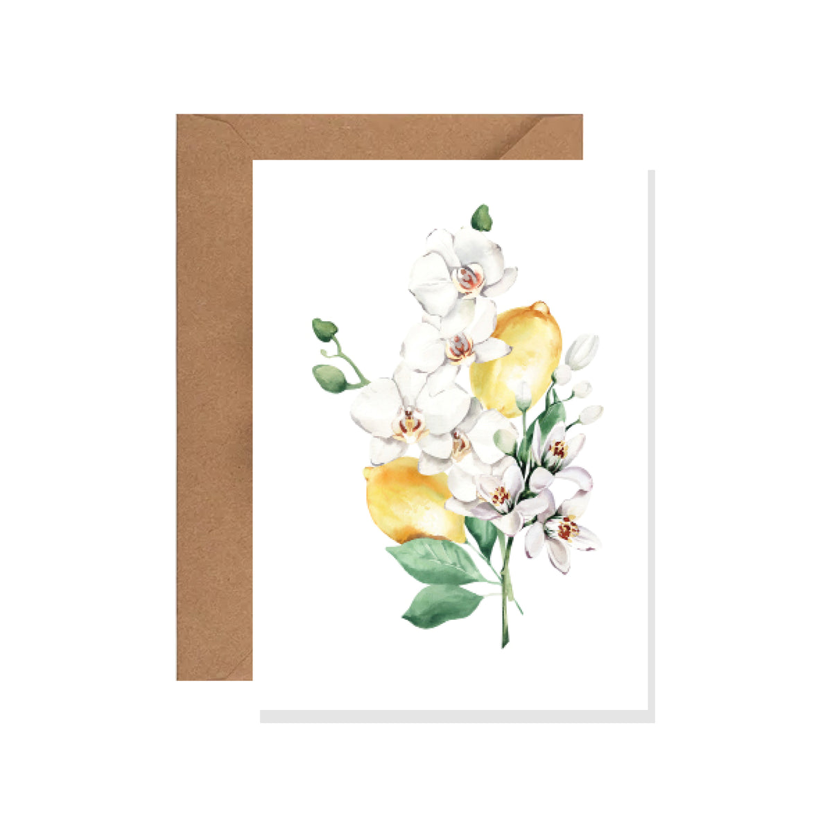 Lemon Floral Greeting Card