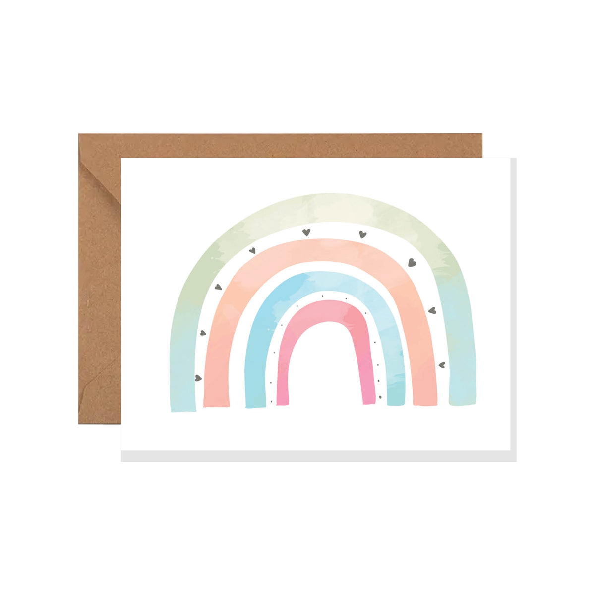 Colorful Rainbow Card, Greeting Card