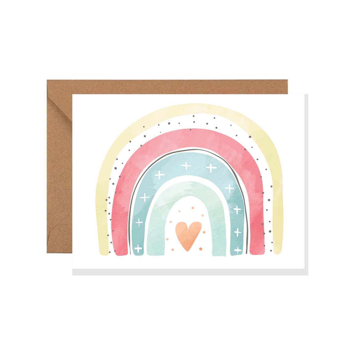 Colorful Rainbow Card, Greeting Card