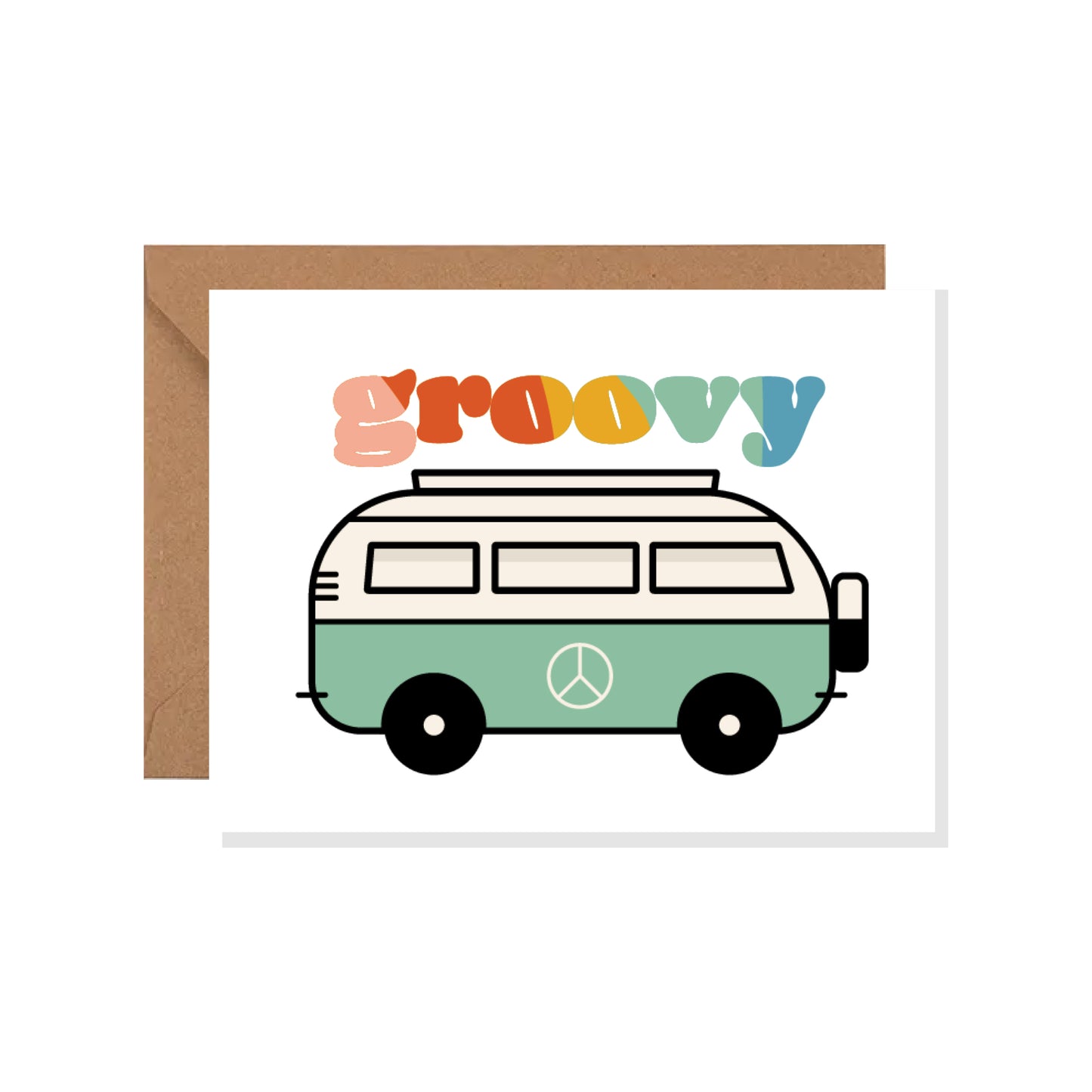 Boho Groovy Greeting Card