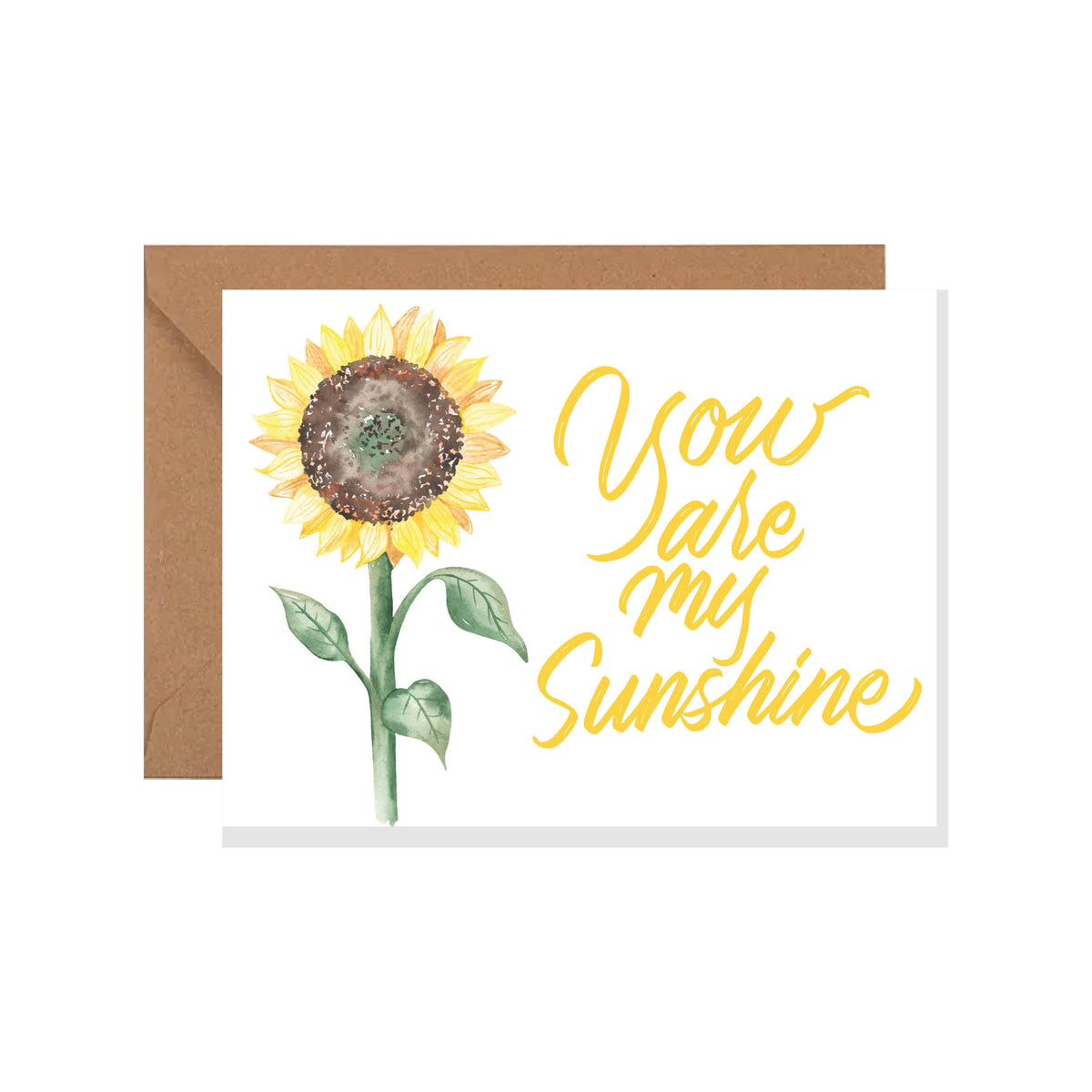 Sunflower, Sunshine, Thinking Of You Card, Get Well Soon Card, Sympathy Card, Every Day Greeting Card, Mother's Day