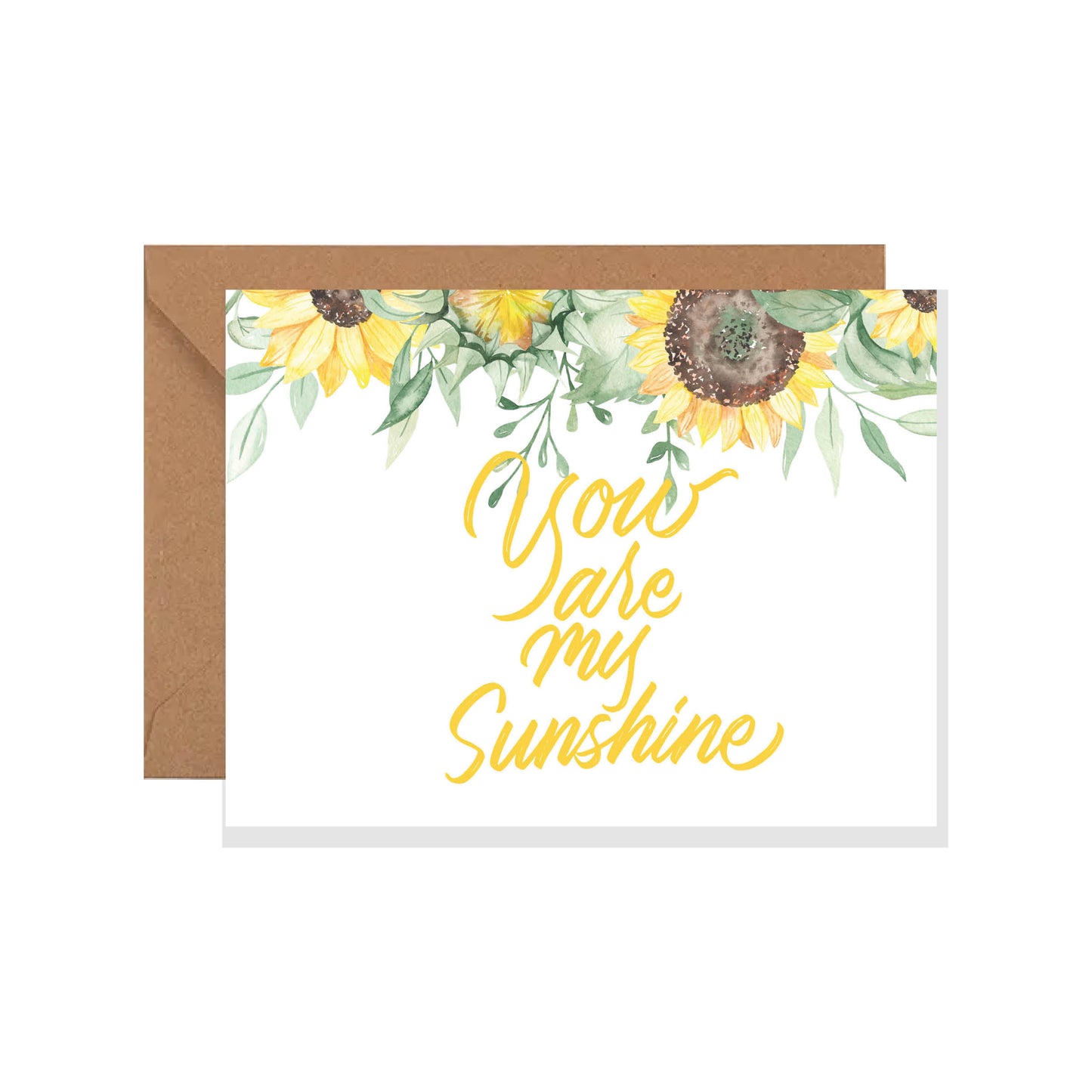 Sunflower, Sunshine, Thinking Of You Card, Get Well Soon Card, Sympathy Card, Every Day Greeting Card, Mother's Day