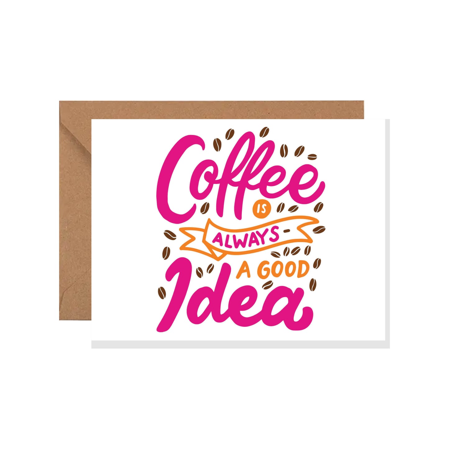 Blank Coffee Card, Every Day Greeting Cards-Great for Teachers & Work