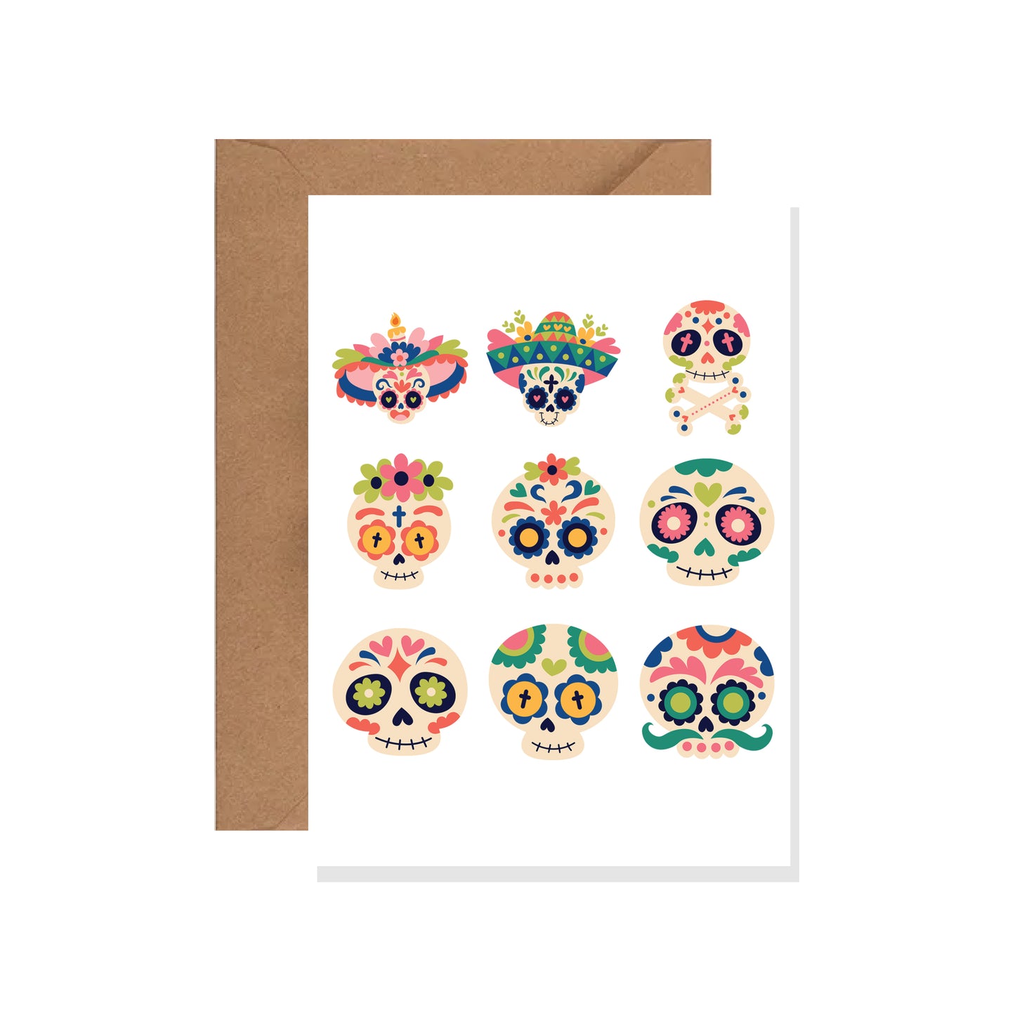 Cinco De Mayo Greeting Card, Sugar Skull