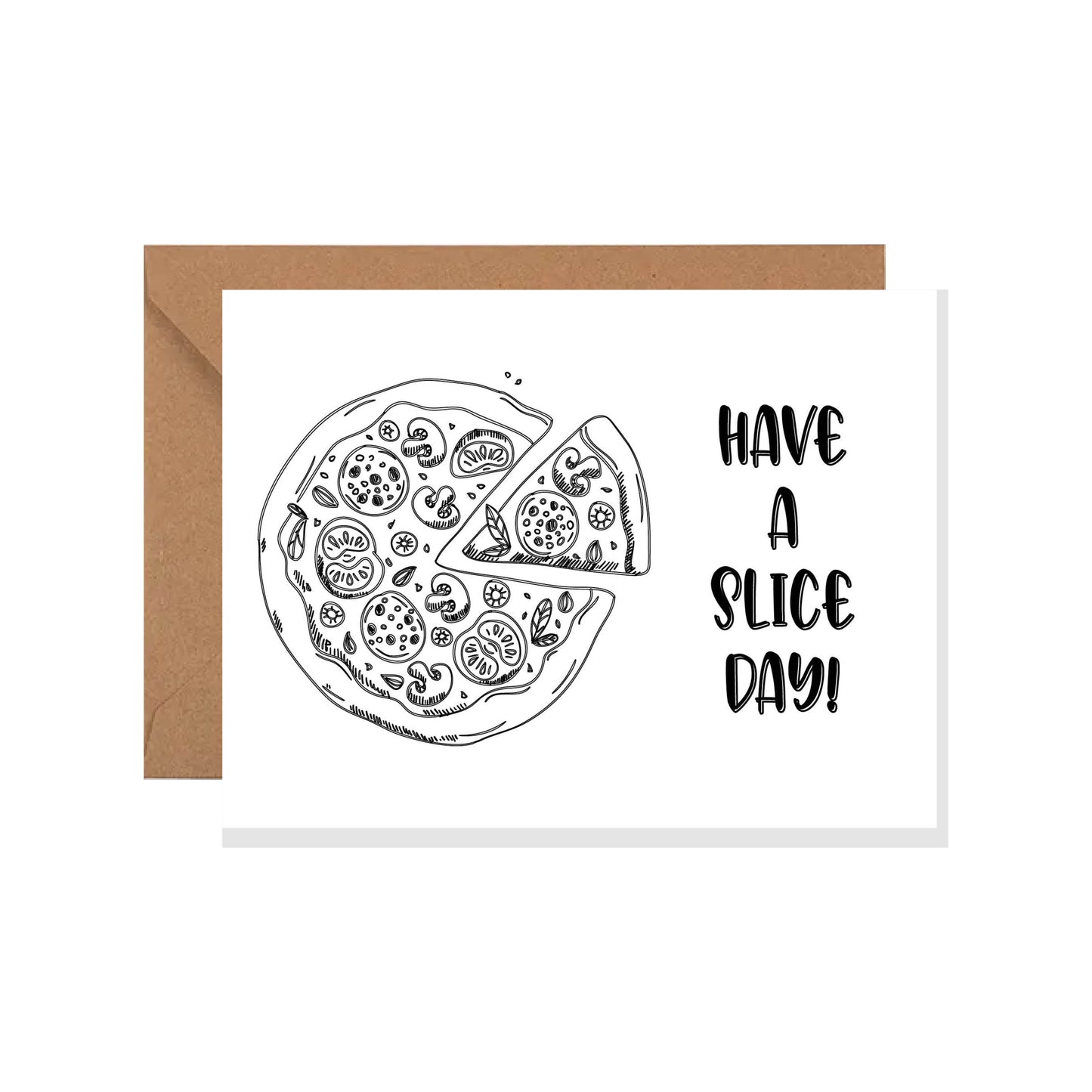 Pizza Greeting Card