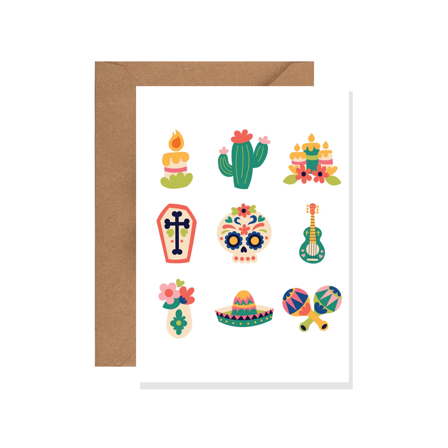 Cinco De Mayo Greeting Card, Sugar Skull